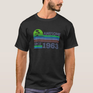 59e verjaardag Mannen Vrouwen Geweldige sinds 1963 T-shirt