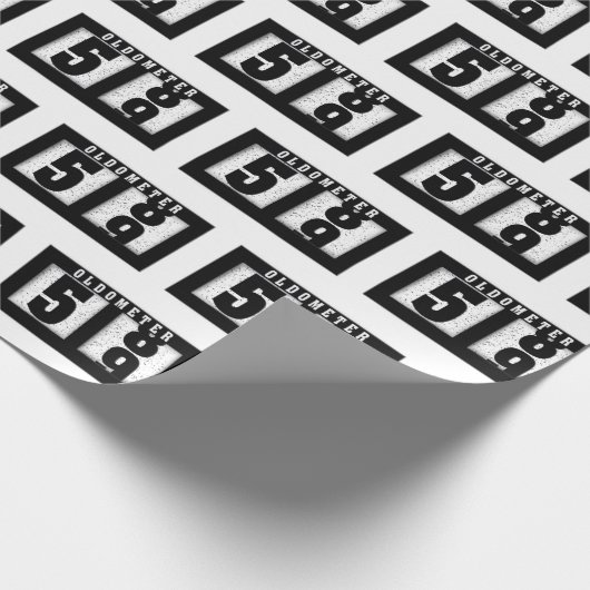 59e verjaardag Odometer Cadeaupapier (Hoek)