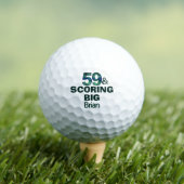 59e verjaardag Scoring Big aangepast cool cadeau Golfballen (Insitu Shirt)