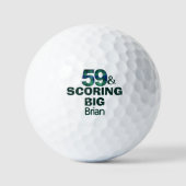 59e verjaardag Scoring Big aangepast cool cadeau Golfballen (Voorkant)