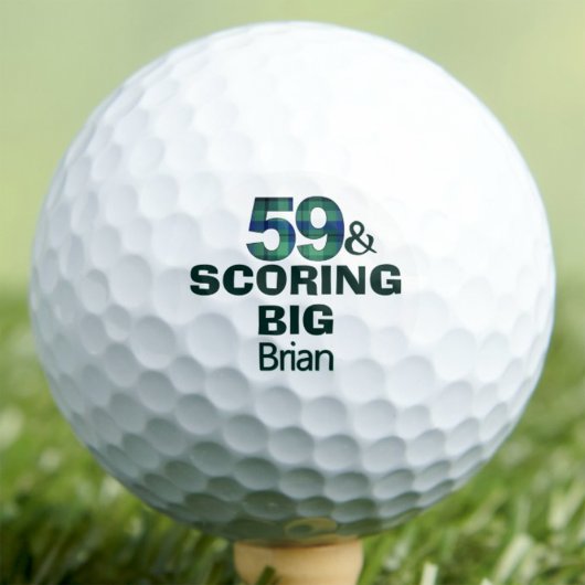 59e verjaardag Scoring Big aangepast cool cadeau Golfballen
