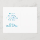 59e verjaardag: Vet, Vun, Eenvoudig, Regenboog 59 Briefkaart (Achterkant)