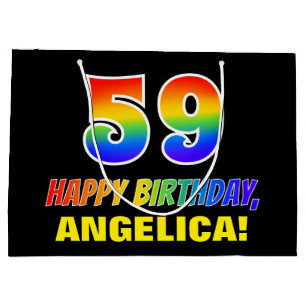 59e verjaardag: Vet, Vun, Eenvoudig, Regenboog 59 Groot Cadeauzakje
