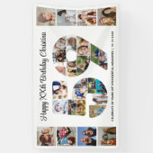 59e Verjaardagsfeest Nummer 59 Fotocollage Spandoek (Verticaal)