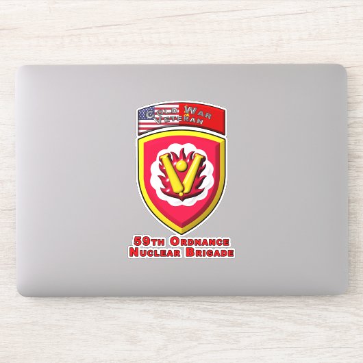 59ste Ordnance Brigade “Cold War Nucleaire Afschri Sticker (Computer)
