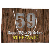 59ste verjaardag: Country Western geïnspireerd uit Groot Cadeauzakje (Achterkant)