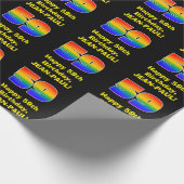 59ste verjaardag: Leuke, kleurrijke regenboog geïn Cadeaupapier (Hoek)