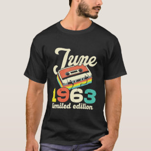 59th Birthday June 1963 Cassette Limited T-shirt