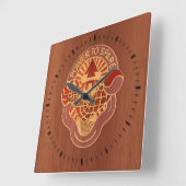 59th Ordnance Brigade crest - wood inlay Vierkante Klok (Hoek)