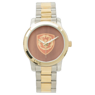 59th Ordnance Brigade Patch - pine wood inlay look Horloge