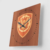 59th Ordnance Brigade Patch- pine wood inlay Vierkante Klok (Hoek)