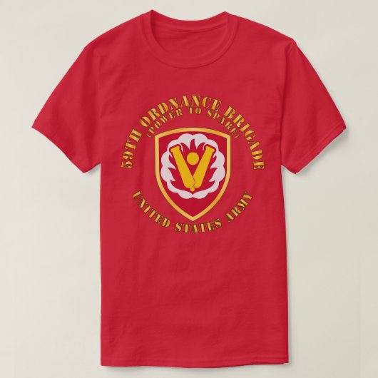 59th Ordnance Brigade SSI Power to Spare X T-shirt (Design voorkant)
