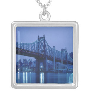 59th Street Bridge, New York, Verenigde Staten Zilver Vergulden Ketting