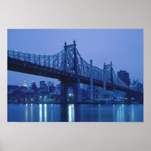 59th Street-brug, New York, USA Poster