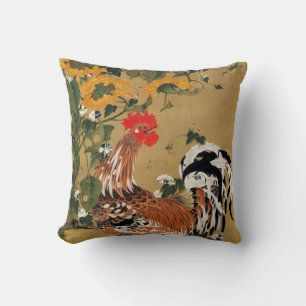 5. 向 日 鶏 図, 若 Sunflower en Rooster, Jakuchu Kussen