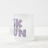5.000 Paars Matglas Koffiemok (Voorkant links)