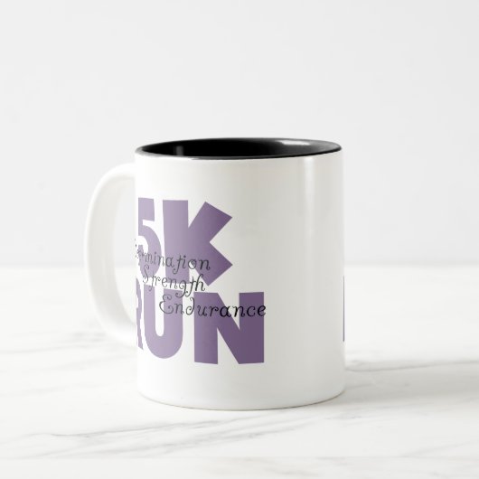 5.000 Paars Tweekleurige Koffiemok (Voorkant links)