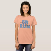 5.000 run Blue T-shirt (Voorkant volledig)