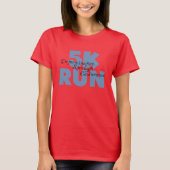 5.000 run Blue T-shirt (Voorkant)