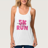 5.000 run roze tanktop (Voorkant)