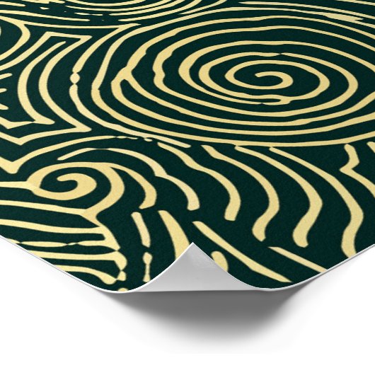 5.000 traditionele Chinese ontwerp-achtergrondwand Poster (Hoek)