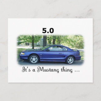 5.0 Mustang Briefkaart