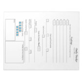 5 - 1 Dagelijkse voedseltracker Notitieblok (Voorkant)