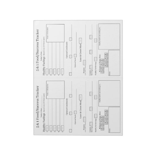 5-1 Notitieblok van de Tracker van het Succes van  (Linkerzijde)