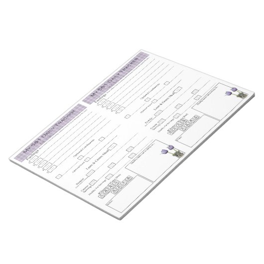 5 - 1 Pagina's voor de tracering van voedselsucces Notitieblok (Schuin)