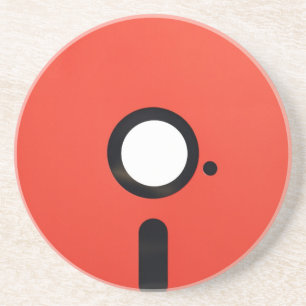 5,25 diskettestation zandsteen onderzetter