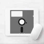 5,25-inch diskettestation - oude computerdiskette muismat (Met muis)