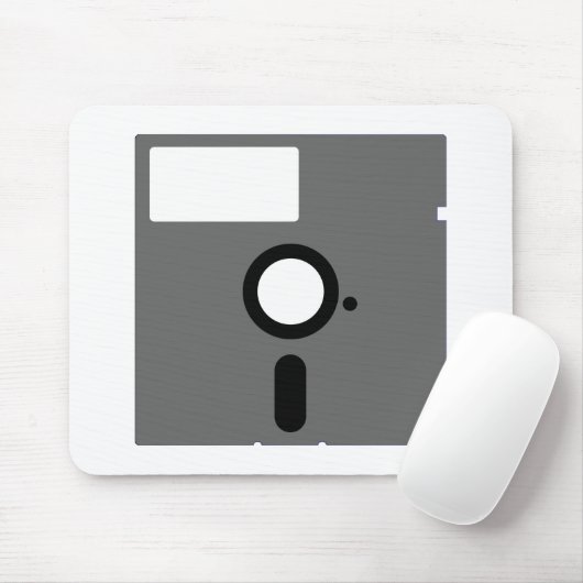 5,25-inch diskettestation - oude computerdiskette muismat (Met muis)