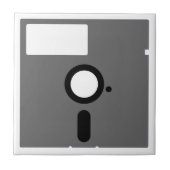5,25-inch diskettestation - oude computerdiskette tegeltje (Voorkant)
