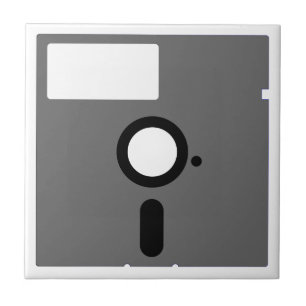 5,25-inch diskettestation - oude computerdiskette tegeltje