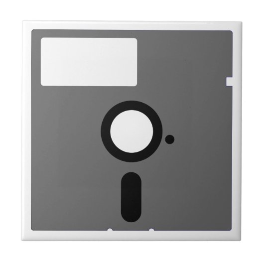 5,25-inch diskettestation - oude computerdiskette tegeltje (Voorkant)