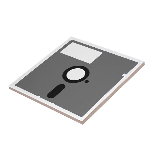 5,25-inch diskettestation - oude computerdiskette tegeltje (Zijkant)