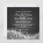 5,25-inch Elegant Wedding Sparging Wave Black Kaart (Achterkant)