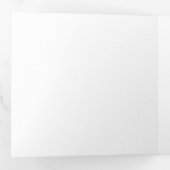 5,25-inch Sq. Verticale drievoudige letter-vouwuit Drieluik Uitnodiging (Binnenzijde eerst)