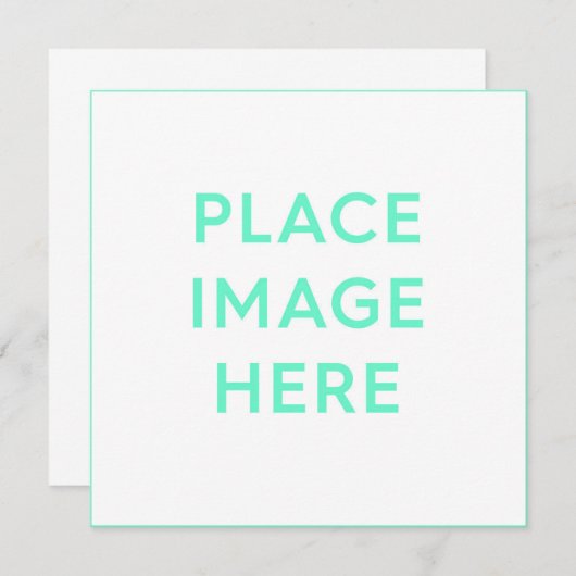 5,25 inch x 5,25 inch flat-note Kaart Notitiekaartje (Voorkant / Achterkant)