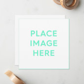 5,25 inch x 5,25 inch flat-note Kaart Notitiekaartje (Voorkant / Achterkant in situ)