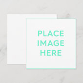 5,25-inch x 5,25-inch Square Flat Announcement-Kaa Aankondiging (Voorkant / Achterkant)