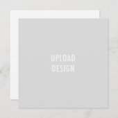 5.25 Square Flat Kaart Upload uw ontwerp (Voorkant / Achterkant)