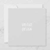 5.25 Square Flat Kaart Upload uw ontwerp (Voorkant)