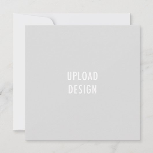 5.25 Square Flat Kaart Upload uw ontwerp (Voorkant)