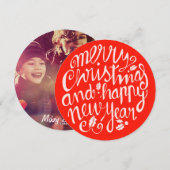 5,25 x 5,25 CHRISTMAS CIRCLE KAART (Voorkant / Achterkant)