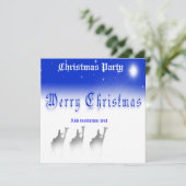 5.25 X 5.25 Drie Wise-Mannen Kerstavond Kaart (Staand voorkant)