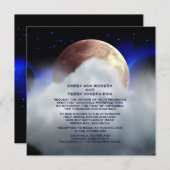 5,25 x 5,25-inch Space Planets Wedding Invitation Kaart (Voorkant / Achterkant)