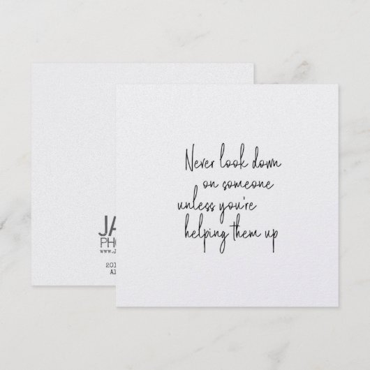 5,25 x 5,25-kaart kaart (Voorkant / Achterkant)