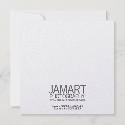 5,25 x 5,25-kaart kaart (Achterkant)