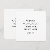 5,25" x 5,25" Plat Save The Date Kaart (Voorkant / Achterkant)